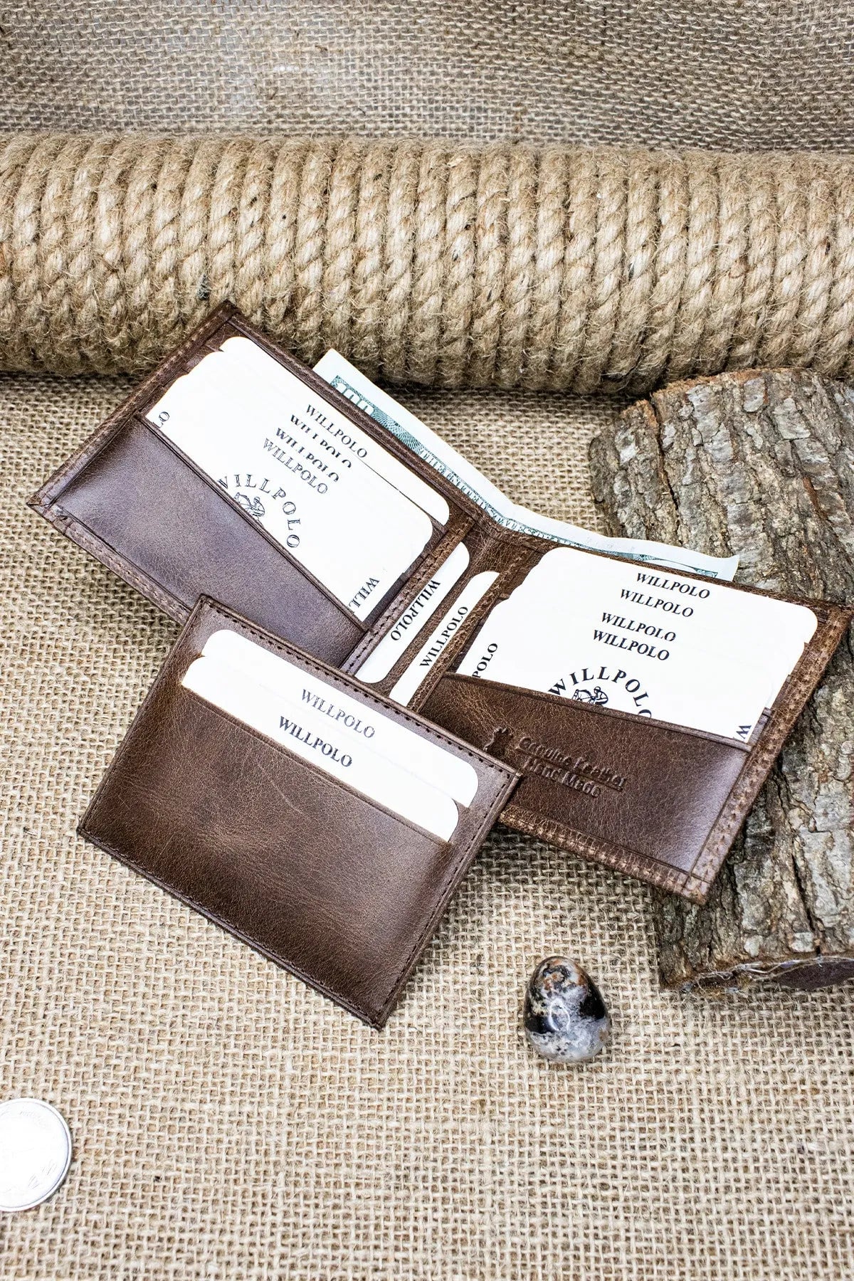 Men Brown Genuine Leather Wallet